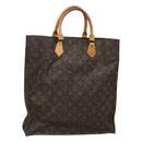 LOUIS VUITTON Monogram Sac Plat Hand Bag M51140 LV Auth 127666-1