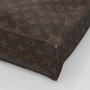 LOUIS VUITTON Monogram Sac Plat Hand Bag M51140 LV Auth 127666-9
