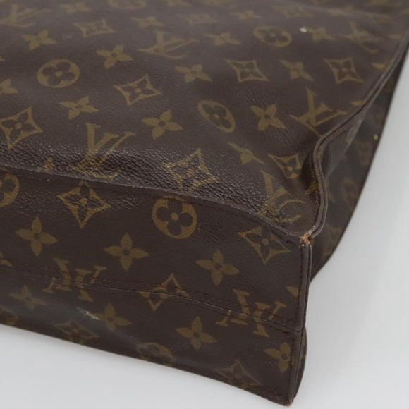 LOUIS VUITTON Monogram Sac Plat Hand Bag M51140 LV Auth 127666