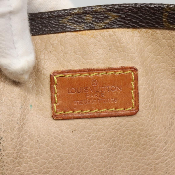 LOUIS VUITTON Monogram Sac Plat Hand Bag M51140 LV Auth 127666