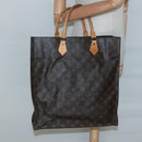 LOUIS VUITTON Monogram Sac Plat Hand Bag M51140 LV Auth 127666-19