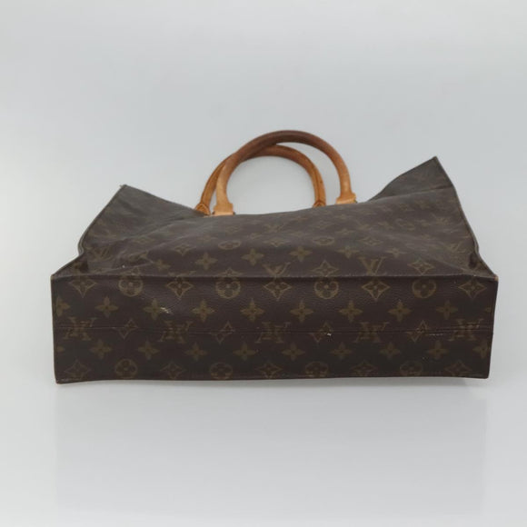 LOUIS VUITTON Monogram Sac Plat Hand Bag M51140 LV Auth 127666