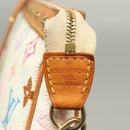 LOUIS VUITTON Multicolor Pochette Accessoires Pouch White M92649 LV Auth 127669V-18
