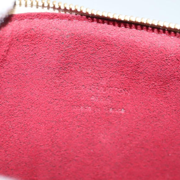 LOUIS VUITTON Multicolor Pochette Accessoires Pouch White M92649 LV Auth 127669V