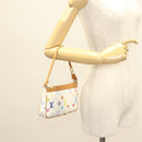 LOUIS VUITTON Multicolor Pochette Accessoires Pouch White M92649 LV Auth 127669V-23
