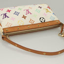 LOUIS VUITTON Multicolor Pochette Accessoires Pouch White M92649 LV Auth 127669V-6