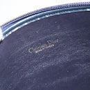 Christian Dior Trotter Canvas Shoulder Bag Navy Gold Auth 127683-17