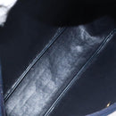 Christian Dior Trotter Canvas Shoulder Bag Navy Gold Auth 127683-12