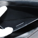 Salvatore Ferragamo Gancini Shoulder Bag Calf leather Black Gold Auth 127686-22