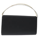 CARTIER Trinity Hand Bag Leather Black Auth 127687-1