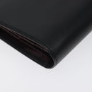 CARTIER Trinity Hand Bag Leather Black Auth 127687-14