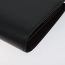 CARTIER Trinity Hand Bag Leather Black Auth 127687-15