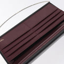 CARTIER Trinity Hand Bag Leather Black Auth 127687-17