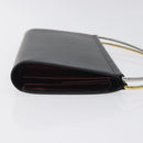 CARTIER Trinity Hand Bag Leather Black Auth 127687-3