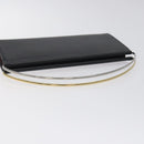 CARTIER Trinity Hand Bag Leather Black Auth 127687-7