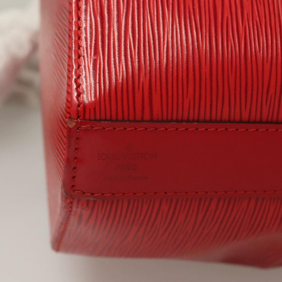 LOUIS VUITTON Epi Sac Depaule GM Shoulder Bag Red M80197 LV Auth 127696