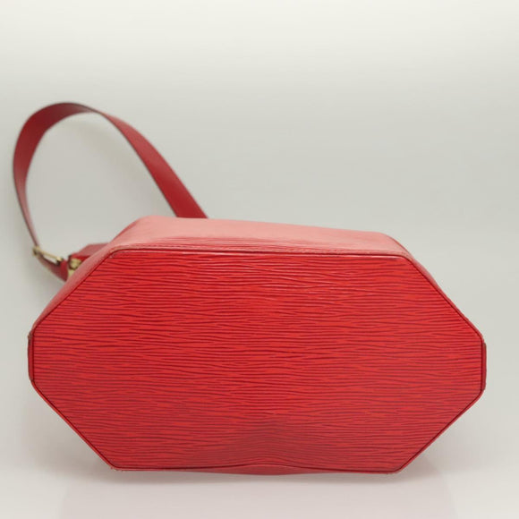 LOUIS VUITTON Epi Sac Depaule GM Shoulder Bag Red M80197 LV Auth 127696