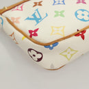 LOUIS VUITTON Multicolor Pochette Accessoires Pouch White M92649 Auth 127704V-9
