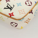 LOUIS VUITTON Multicolor Pochette Accessoires Pouch White M92649 Auth 127704V-15