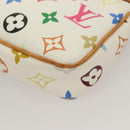 LOUIS VUITTON Multicolor Pochette Accessoires Pouch White M92649 Auth 127704V-16