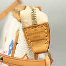 LOUIS VUITTON Multicolor Pochette Accessoires Pouch White M92649 Auth 127704V-17