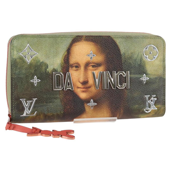 LOUIS VUITTON Masters Collection Da Vinci Zippy Wallet Green M64606 Auth 127707M