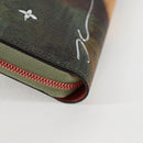 LOUIS VUITTON Masters Collection Da Vinci Zippy Wallet Green M64606 Auth 127707M-16