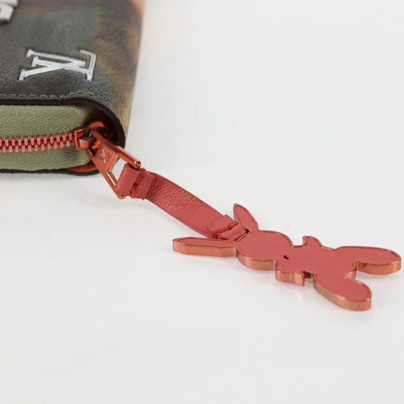 LOUIS VUITTON Masters Collection Da Vinci Zippy Wallet Green M64606 Auth 127707M