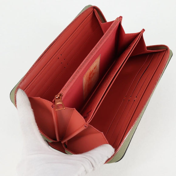 LOUIS VUITTON Masters Collection Da Vinci Zippy Wallet Green M64606 Auth 127707M