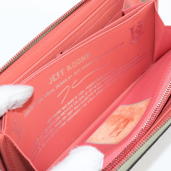 LOUIS VUITTON Masters Collection Da Vinci Zippy Wallet Green M64606 Auth 127707M