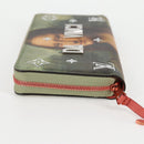 LOUIS VUITTON Masters Collection Da Vinci Zippy Wallet Green M64606 Auth 127707M-3