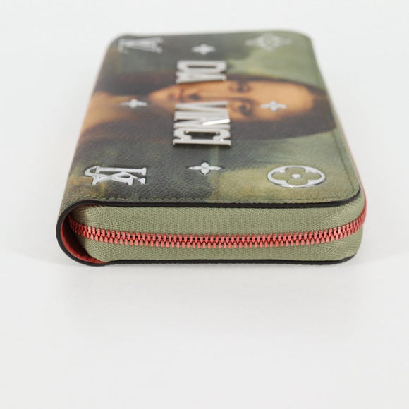 LOUIS VUITTON Masters Collection Da Vinci Zippy Wallet Green M64606 Auth 127707M