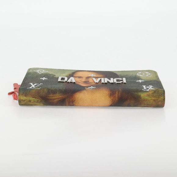 LOUIS VUITTON Masters Collection Da Vinci Zippy Wallet Green M64606 Auth 127707M