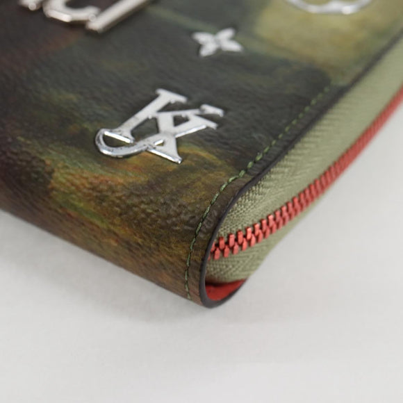LOUIS VUITTON Masters Collection Da Vinci Zippy Wallet Green M64606 Auth 127707M