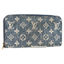 LOUIS VUITTON Monogram Jaguar Zippy Wallet Wallet Blue M81226 LV Auth 127708A-1