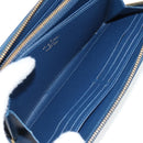 LOUIS VUITTON Monogram Jaguar Zippy Wallet Wallet Blue M81226 LV Auth 127708A-19