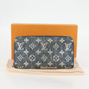 LOUIS VUITTON Monogram Jaguar Zippy Wallet Wallet Blue M81226 LV Auth 127708A-12