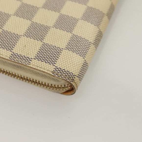 LOUIS VUITTON Damier Azur Illustre Balloon Zippy Wallet N63006 LV Auth 127710