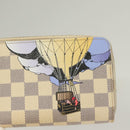 LOUIS VUITTON Damier Azur Illustre Balloon Zippy Wallet N63006 LV Auth 127710-8