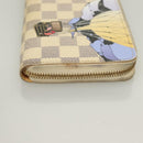 LOUIS VUITTON Damier Azur Illustre Balloon Zippy Wallet N63006 LV Auth 127710-3
