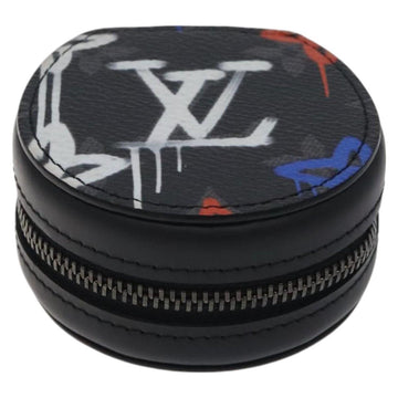 LOUIS VUITTON Monogram Eclipse Etui earphones Accessory Case GI0844 Auth 127716 - 0