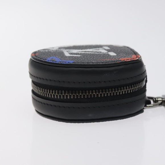 LOUIS VUITTON Monogram Eclipse Etui earphones Accessory Case GI0844 Auth 127716