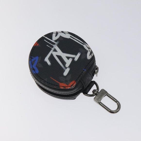 LOUIS VUITTON Monogram Eclipse Etui earphones Accessory Case GI0844 Auth 127716