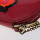 LOUIS VUITTON Vernis Rose Porte Monnaie Chapeau Coin Purse M93690 Auth 127718-16