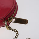 LOUIS VUITTON Vernis Rose Porte Monnaie Chapeau Coin Purse M93690 Auth 127718-8