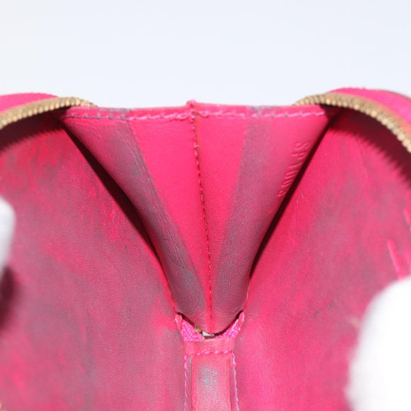 LOUIS VUITTON Vernis Rose Porte Monnaie Chapeau Coin Purse M93690 Auth 127718