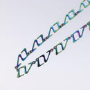 LOUIS VUITTON Collier LV Links Necklace metal Green M68909 LV Auth 127721M-3