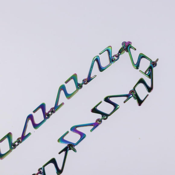 LOUIS VUITTON Collier LV Links Necklace metal Green M68909 LV Auth 127721M