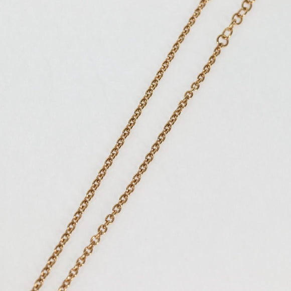 LOUIS VUITTON LVxTM 2 Necklace Super Flat metal Gold Tone M02499 LV Auth 127723M