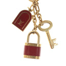 LOUIS VUITTON Porte Cles Kaduna Charm metal Gold M60073 LV Auth 127731-5